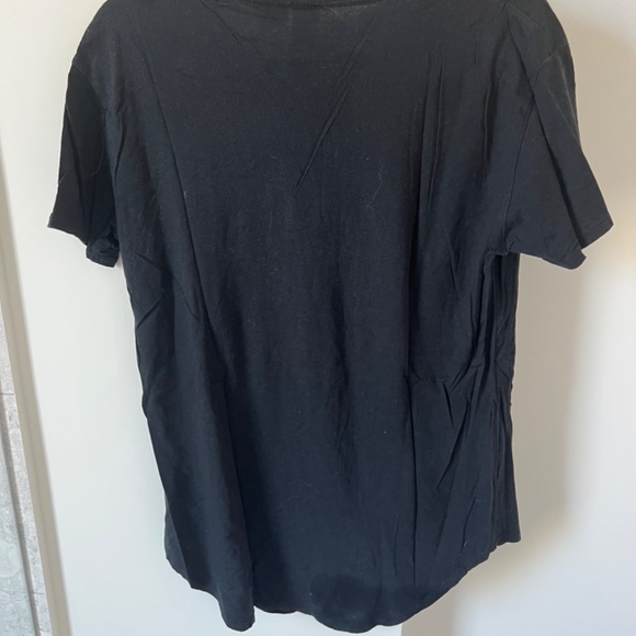 Men's Urban Outfitters Black Long T-Shirt - Picture 2 of 4